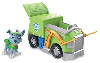 Takara Tomy Paw Patrol Basic Fahrzeug mit Figur: Rocky Clean Cruiser von JP