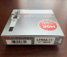 NGK (3672) LFR6A-11 V-Power Spark Plug - Pack of 4