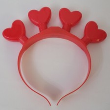 Plastic Valentine Heart Headband