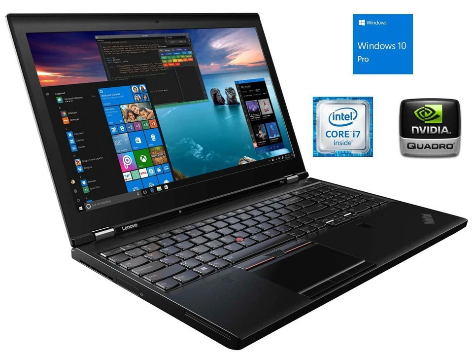 Workstation Lenovo P50 Xeon 1505M 5TB NVMe SSD 64GB 15.6" FHD M2000M 4GB + Dock - Image 3 of 4