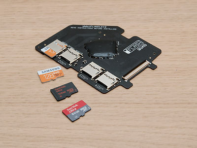 ポータブルプレーヤー iPod Classic in Quad MicroSD Adapter iFlash Quad MicroSD Adapter iPod 5G 6G 7G Video Classic Upto 4x