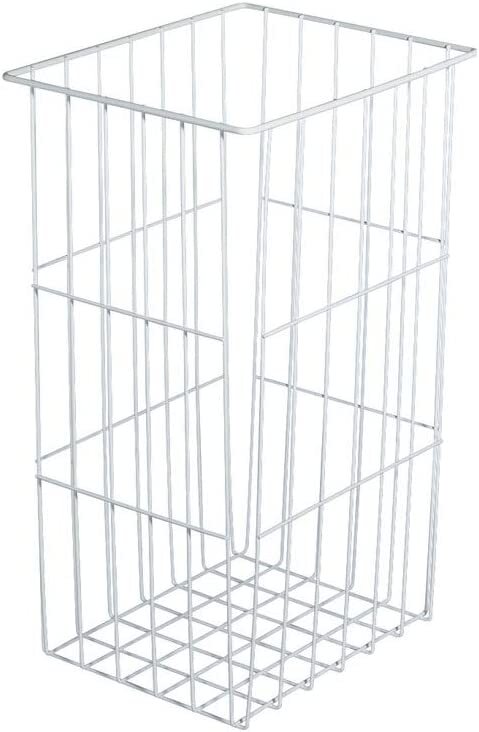 Cesta Ropa de Rejilla Blanco Alambre Recolector Muchos Tamaños