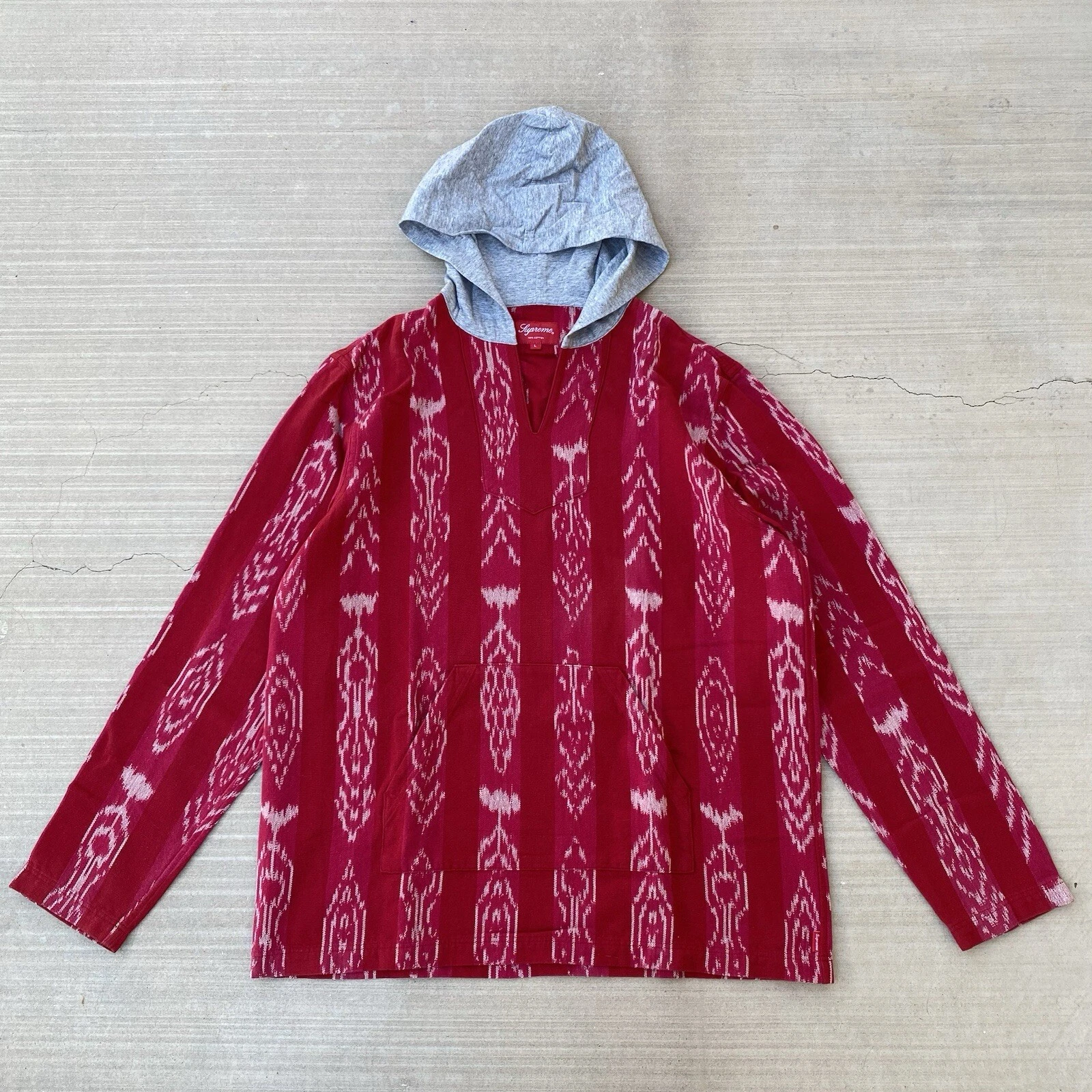 Chemise Supreme Andes rouge 2015 boîte logo sweat à capuche tapis drogue