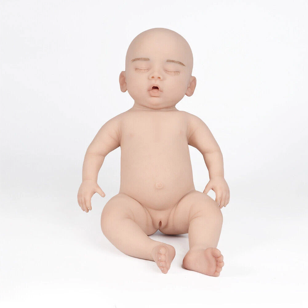 47cm Full Body Silicone Reborn Baby Dolls Realistic Solid Girl