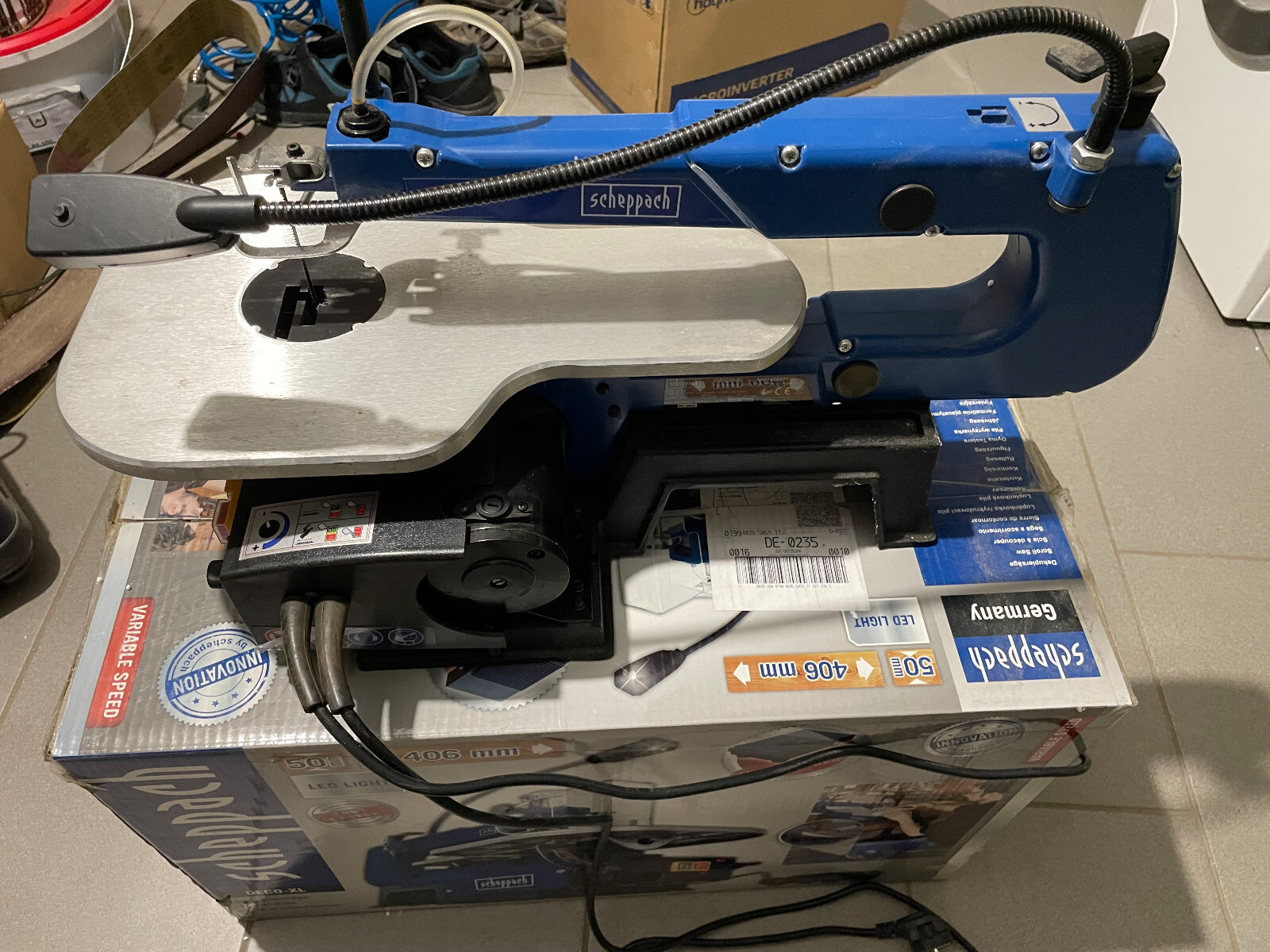 Seghetto Da Traforo Scheppach DECO-XL 406 Mm - Potente E Pratico Per Lavori Di Precisione