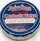 VINTAGE RARE HEBERLING'S COMPOUND CARBOLIC SALVE TIN - EMPTY - NICE!