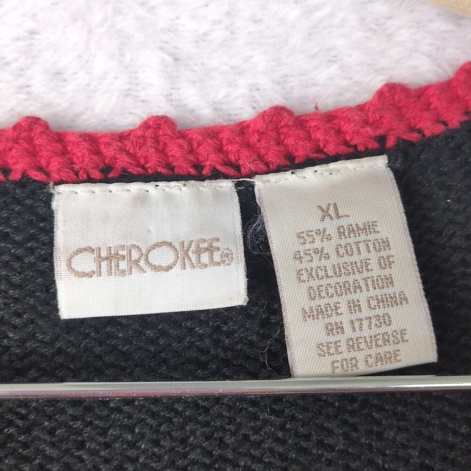 Suéter Cherokee Vintage Para Mujer Tejido Vacaciones Navidad Talla XL Foto 4 de 4