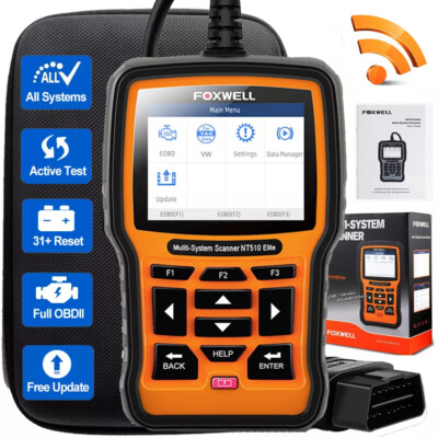 FOXWELLNT510 Profi KFZ Diagnosegerät Auto OBD2 Scanner ALL SYSTEM Volle Funktion