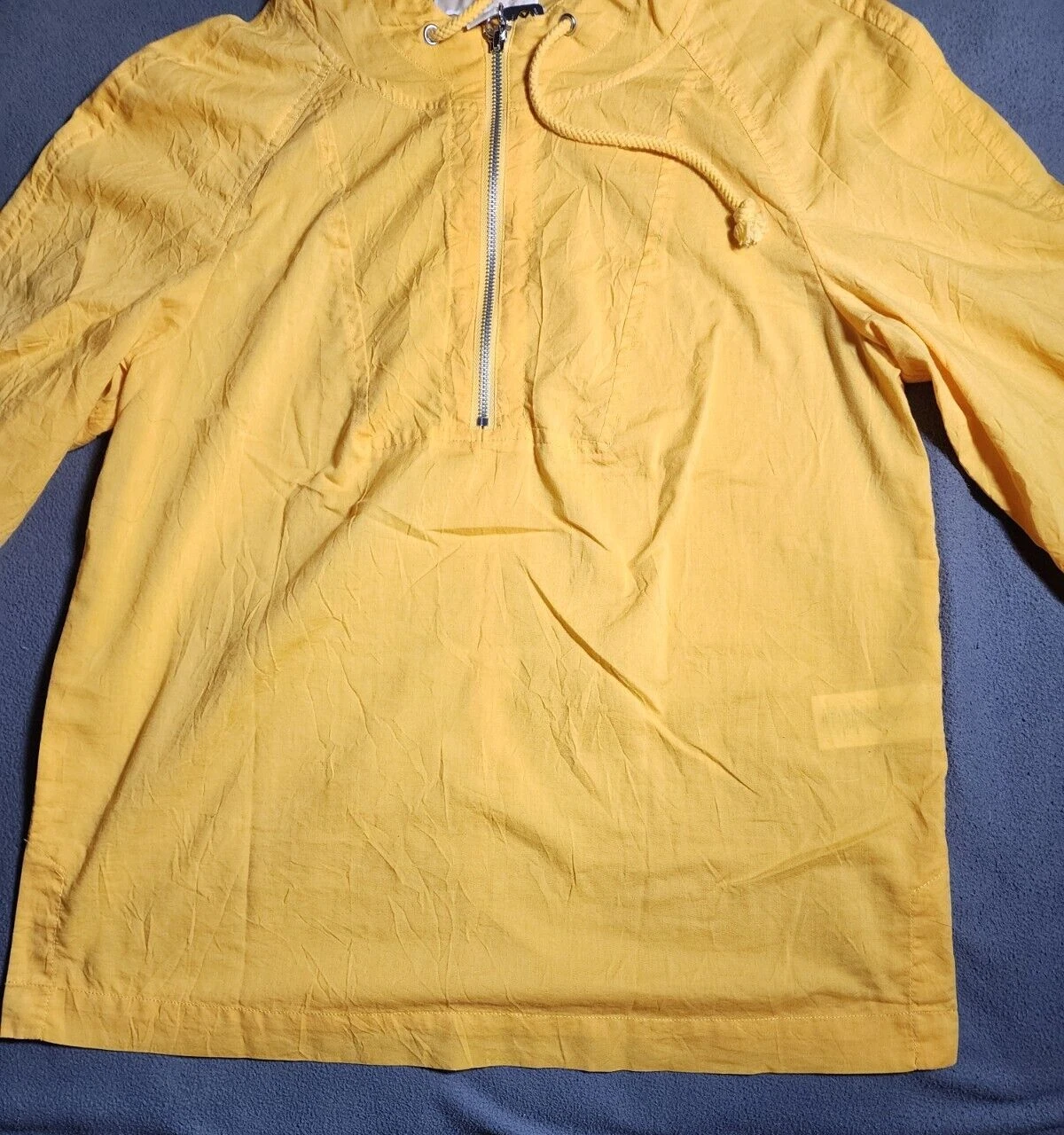 Michael Kors Top donna maglione giallo medio manica lunga quarto zip cappuccio
