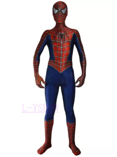Raimi Spider-Man Costumi Cosplay Uomo 3D Zentai Wear Halloween Spandex Tuta - Foto 7 di 16