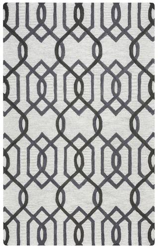 8x10 Rizzy Rugs Grey Geometric Lattice Repeat Area Rug CE9526 - Aprx 8' x 10'