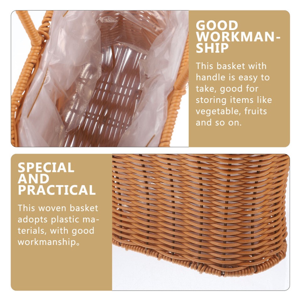 Straw Wall Hanging Artificial Flower Pot Home Decoration Vessel (medium