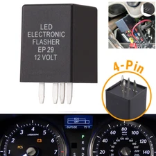 4-Pin EP29N LED Flasher Relay Fix Hyper Flash Turn Signal Decoder Load Equalizer