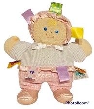 Mary Meyer Taggies Signature Collection Tag 8  Baby Doll Plush Toy Retired Pink