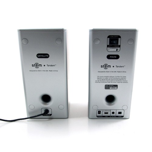 Stem Tandem USB & 3.5mm Line-in Digital Desktop Full Range Speakers, UDA-PAO-00 - Picture 3 of 4