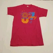 Vintage Single Stitch Screen Stars Best Class of 1987 T Shirt Pink S