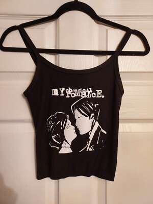 #ad #ad My Chemical Romance crop top my chemical romance tank Top Ribbed Hand Cropped $25.64