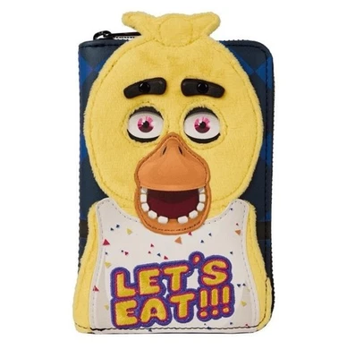 NEW Universal HHN Loungefly Five Nights at Freddy Chica Zip Around Wallet