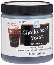 Chalkboard Paint 8 Ounce 2517 Black Matte Finish Art Craft Supplies Home Decor