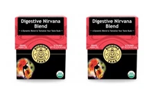 Buddha Teas Organic Digestive Nirvana Blend Tea 18 bags (2 PACK)