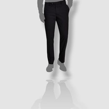 Alfani Men's Black Solid Slim-Fit Stretch Suit Pants Size 32W 30L