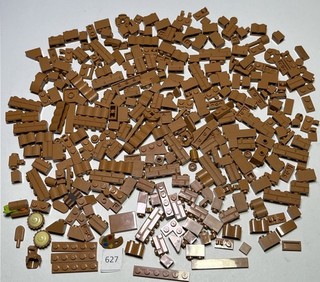 LEGO 300 Small Bricks Tile Nougat Friends Girl Pie Modified Masonry 98283 627