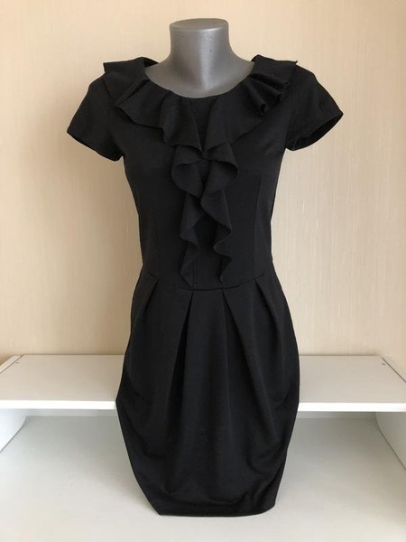 Women Sandro Paris Dress Black Viscose 36 #NTTY