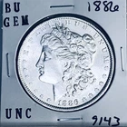 1886 BU GEM MORGAN SILVER DOLLAR UNC MS+++ U.S. MINT RARE COIN 9143