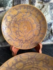 2 pcs Red Wing Pottery Salad Plate Kashmir Acorn Oak Leaf 7.25” MCM VTG 135