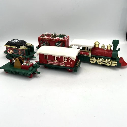 1995 Toy State Adventure Land Express Christmas Battery Train Set - Not Working