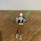 LEGO Star Wars General Grievous Minifigure w/ replacement cape 7255 + extras!