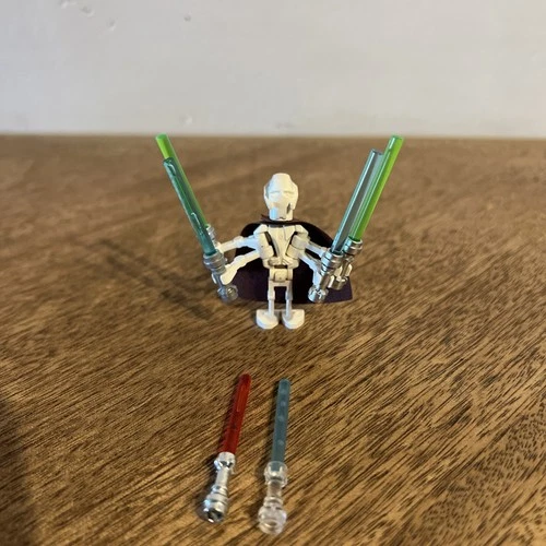 LEGO Star Wars General Grievous Minifigure w/ replacement cape 7255 + extras!