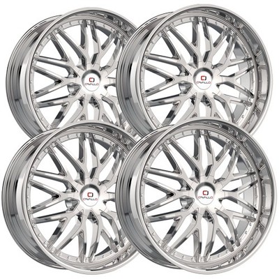 (Set of 4) Cavallo CLV-46 18x8 5x100/5x4.5'' +35mm Nano Chrome Wheels Rims