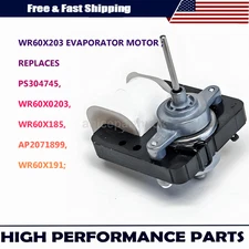 WR60X203 Motor Fan for GE Refrigerator CCW ROTATION 115 VOLTS 1/8'' SHAFT 1'' LO