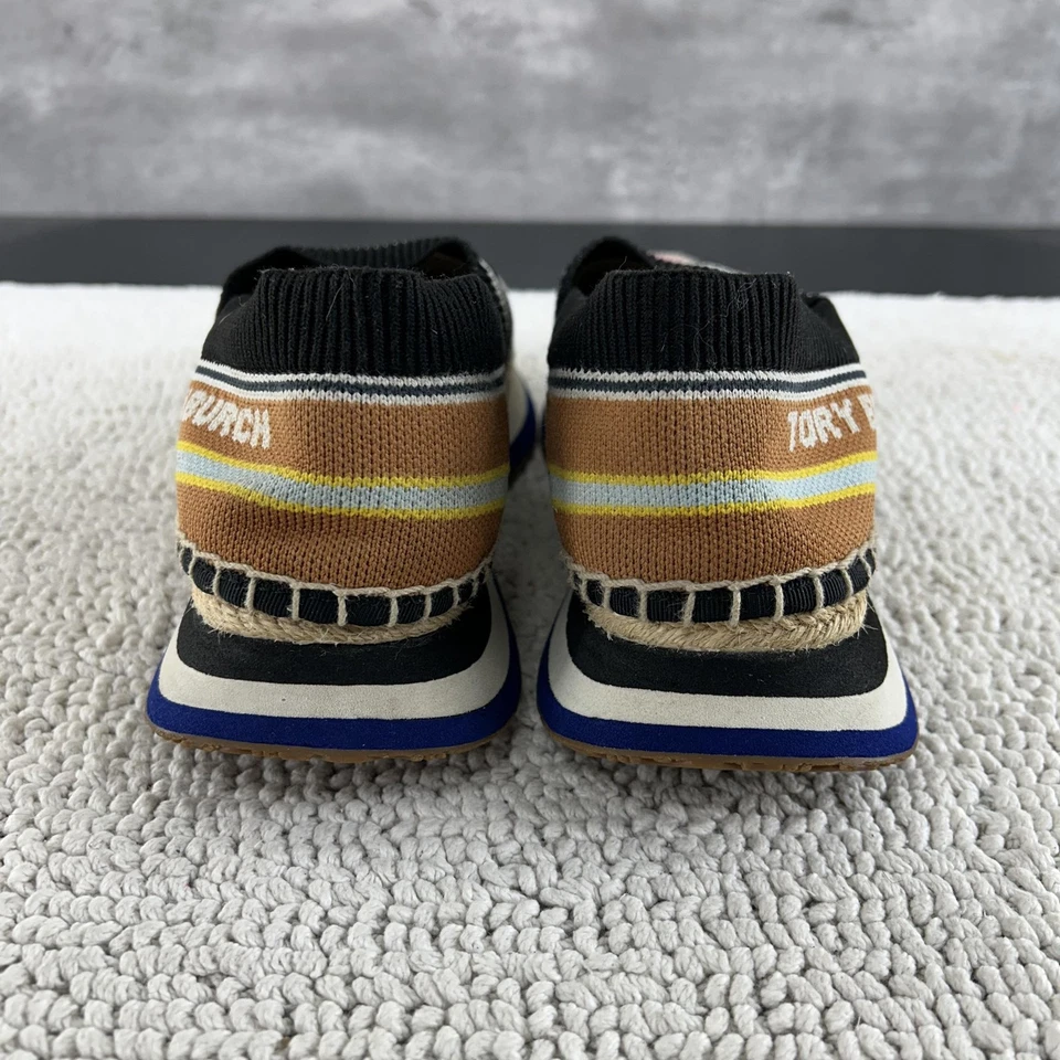 Zapatos Tory Burch Para Mujer Talla 8 Margarita Alpargata Sin Cordones Tejido Rayas Informales Foto 4 de 4
