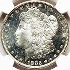 Morgan Dollar 1883-CC, NGC MS-64 Deep Mirror Proof-Like! PQ! Carson City mint!