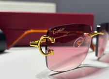 Cartier Big C Without Diamond Cut Wine Red Fr...