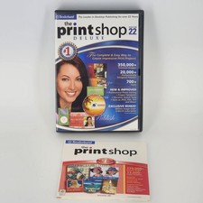 Print Shop Deluxe CD-ROM 22  Version 20 Software PC Windows XP 2000 6 CD Lot