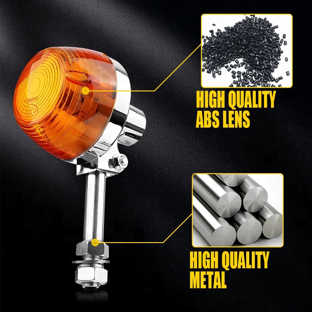 4PCS Turn Signal Indicator Light For Motorcycle Sport Street Racing Bike thumbnail 8