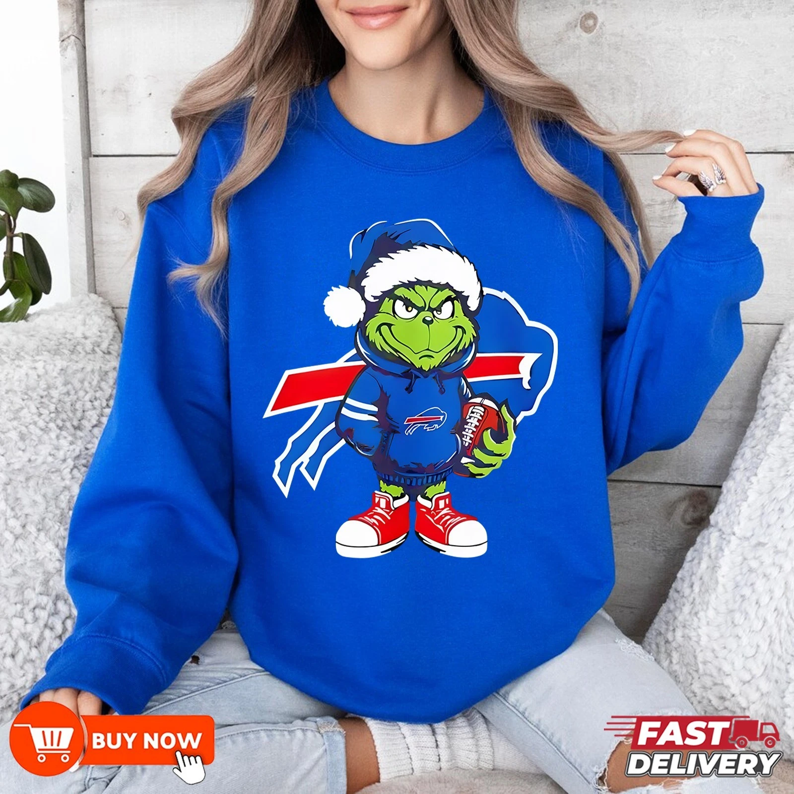 Buffalo Bills funny character football Football Sweatshirt