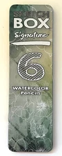 New SketchBox SIGNATURE 6 WATERCOLOR PENCILS Pocket Set TIN Art Drawing