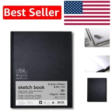 Hard Bound Sketch Book - 80 Micro-Perforated Acid-Free Sheets, 110gsm