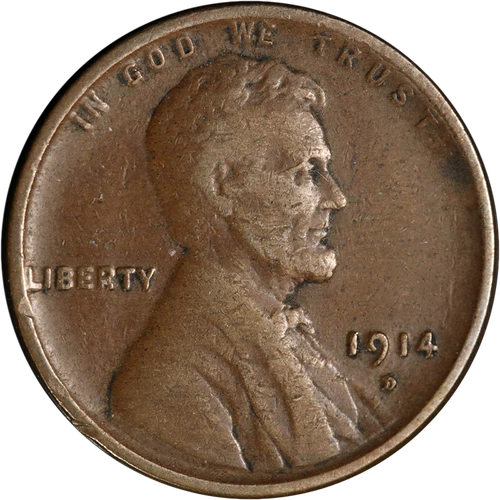 1914-D Lincoln Cent Choice F/VF Key Date Superb Eye Appeal Nice Strike