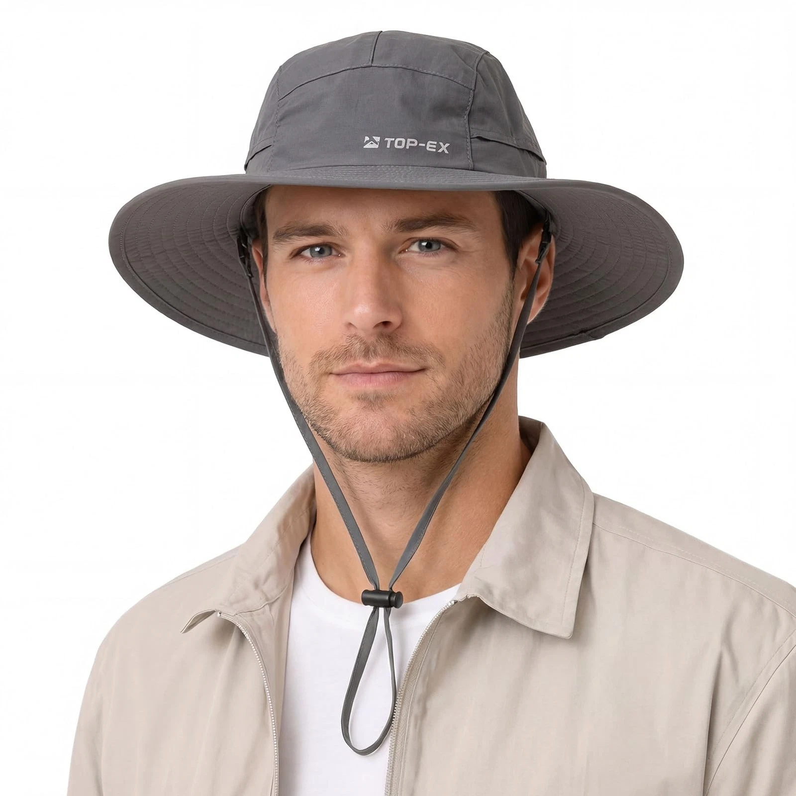 Waterproof Mens Sun Hat Wide Brim UPF 50+ Bucket Hat for Women Sun Protection...