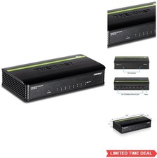 8 Port Gigabit Ethernet Switch Easy Smart Managed Hub with VLAN QoS PoE