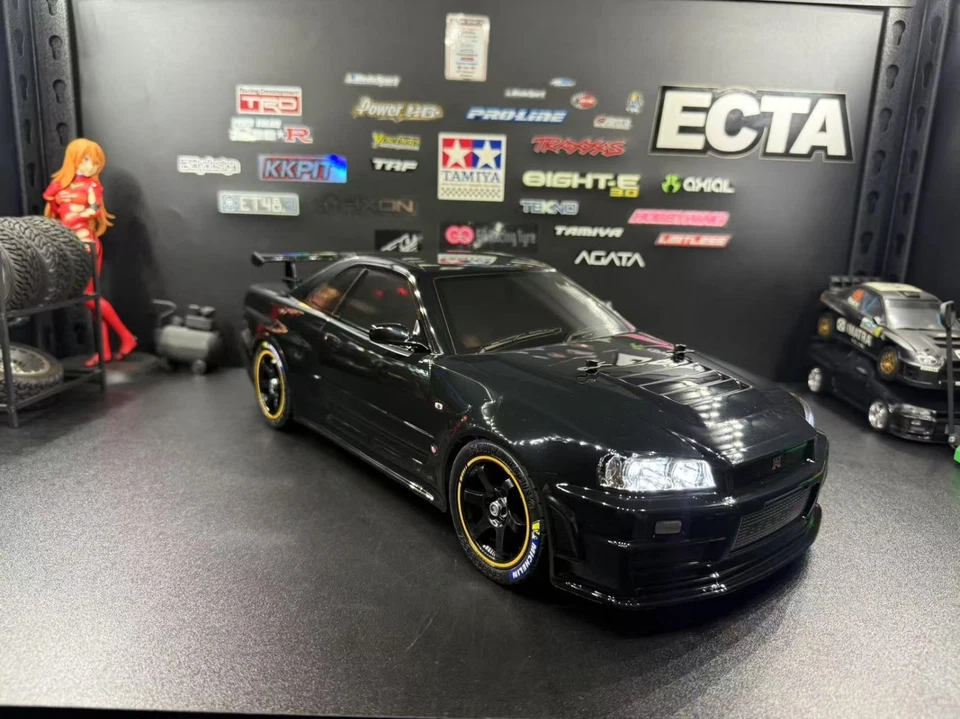 1/10 Nissan Skyline GTR R34 Nismo RC Car with Working Headlights – Ready to Run - Image 4 of 4