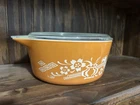 Vintage Pyrex - Orange floral 475