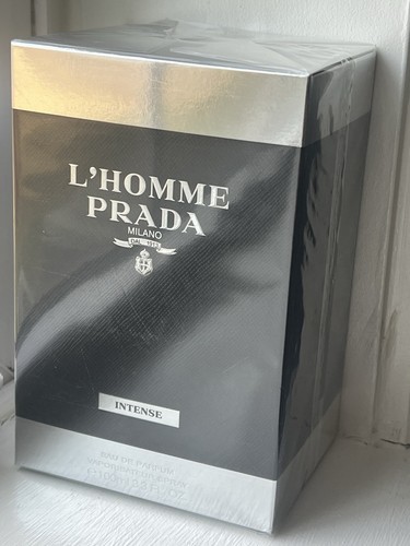 Prada L'Homme INTENSE Eau De Parfum Herren Spray 3,3 Fl. Oz/100ml. Neu & Versiegelt