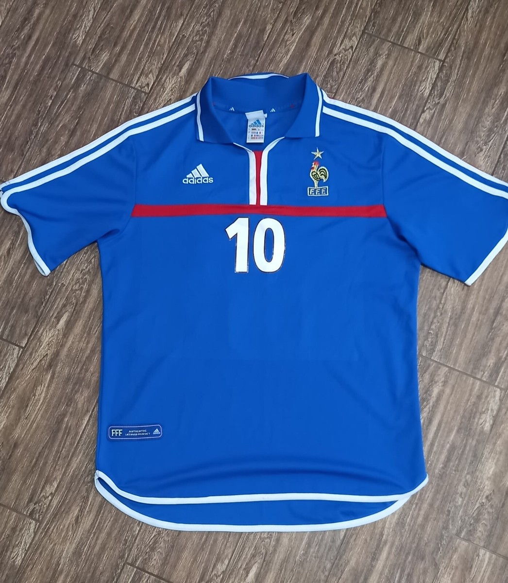 ウェア adidas 2000~2002 France ZIDANE 2000-02 France Home Shirt Zidane #10 size L | eBay