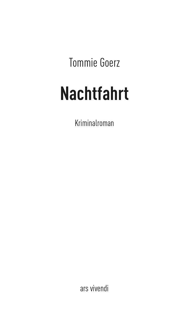 Thumbnail - Tommie Goerz / Nachtfahrt / 9783869139098
